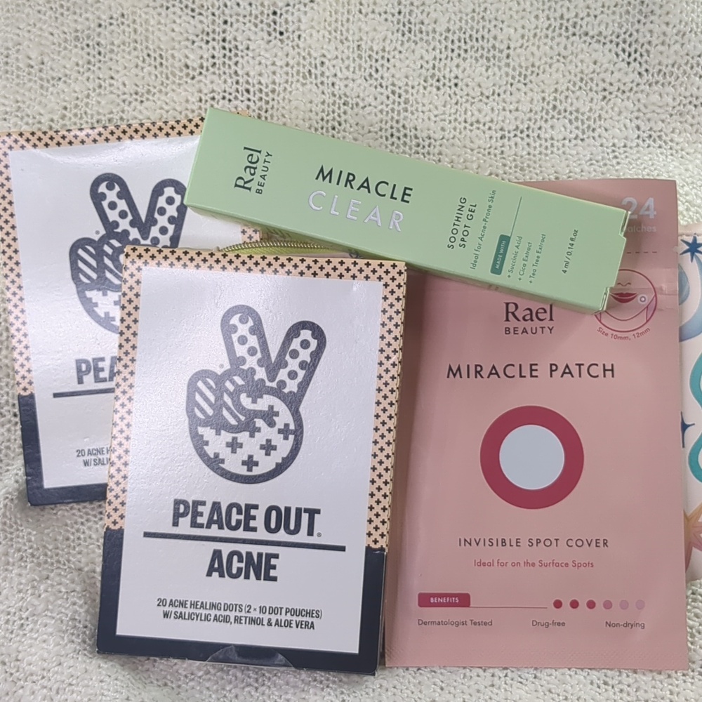 Real Invisible Spot Cover/Miracle Clear Spot Gel & Peace Out Acne Patches Bundle - Picture 10 of 14
